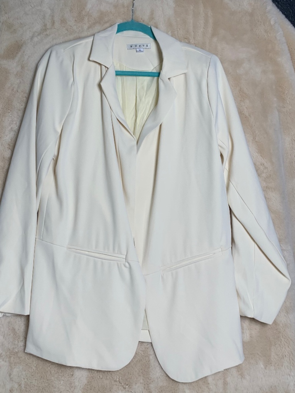 HYFVE sz M ivory blazer jacket, fully lined sz M